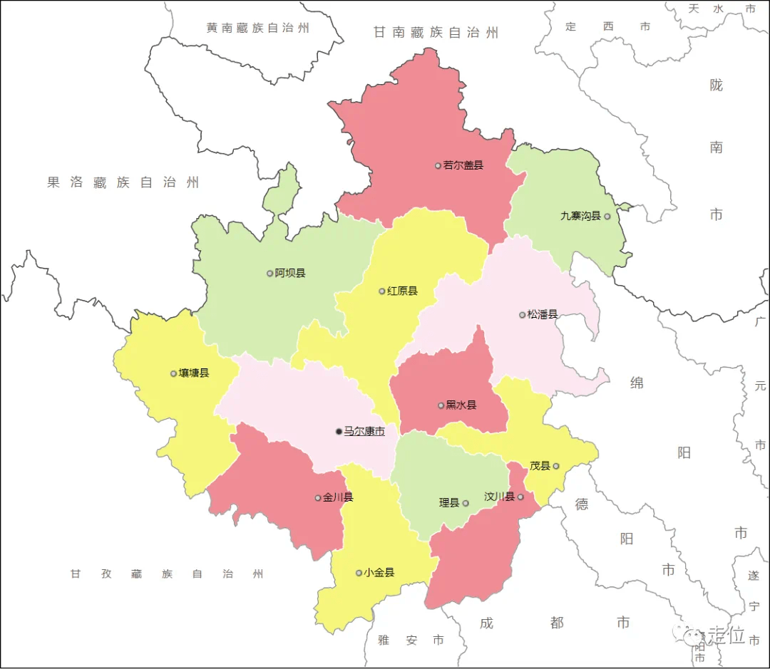 地图上的阿坝州!一天一县(市)—黑水县