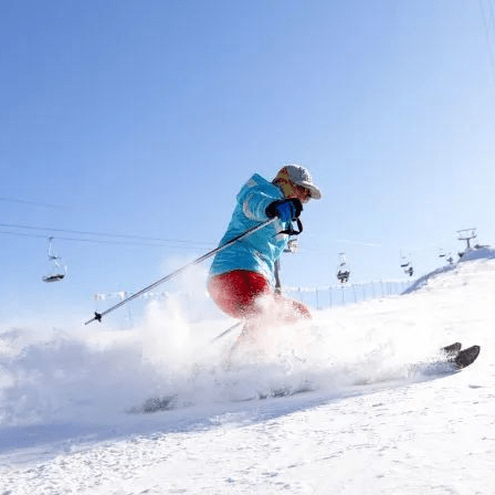 包头南海公园滑雪场图片