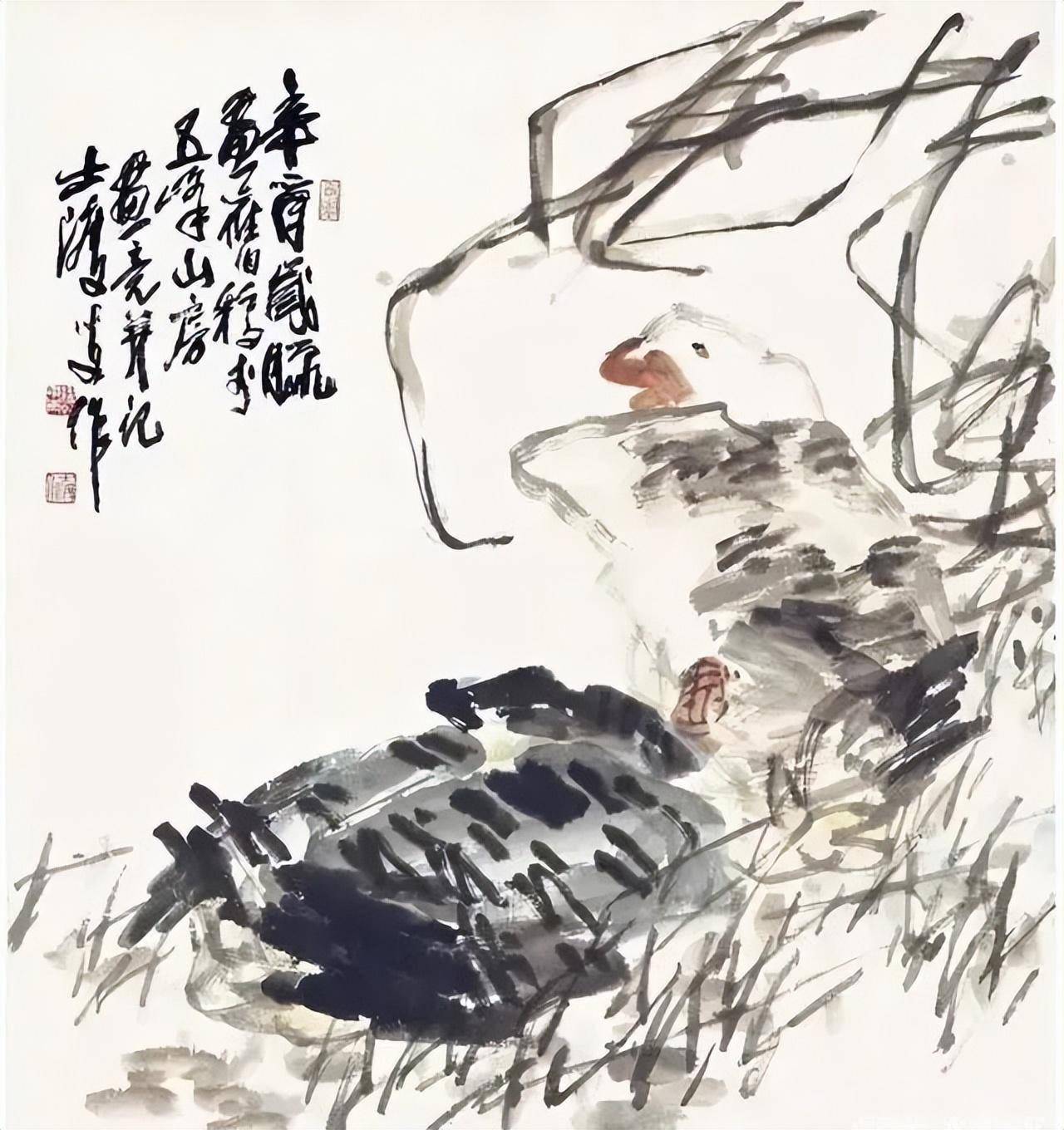 沈耀初大写意花鸟欣赏!