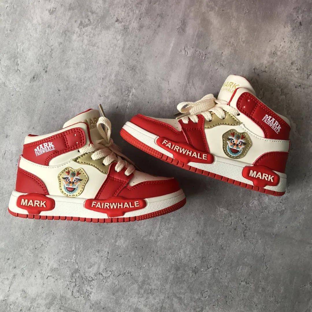 【马克华菲markfairwhale国潮中国红童鞋】开团价99元!